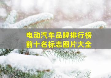 电动汽车品牌排行榜前十名标志图片大全