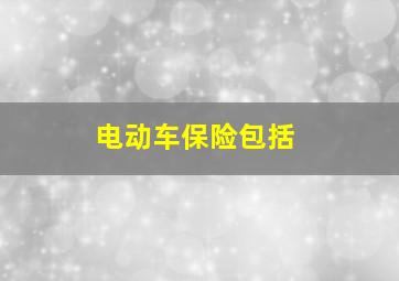 电动车保险包括