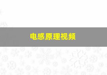 电感原理视频