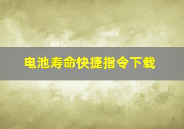 电池寿命快捷指令下载