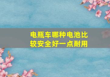 电瓶车哪种电池比较安全好一点耐用