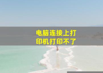 电脑连接上打印机打印不了