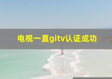 电视一直gitv认证成功