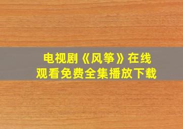 电视剧《风筝》在线观看免费全集播放下载