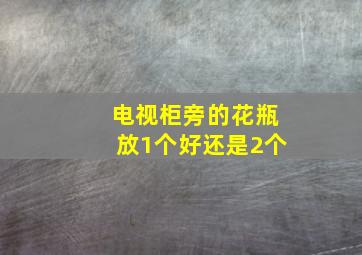 电视柜旁的花瓶放1个好还是2个