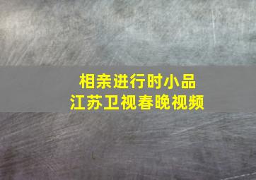 相亲进行时小品江苏卫视春晚视频