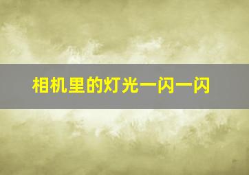 相机里的灯光一闪一闪