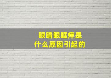 眼睛眼眶痒是什么原因引起的