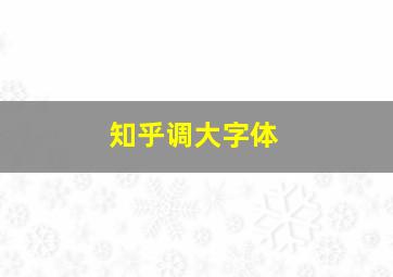 知乎调大字体