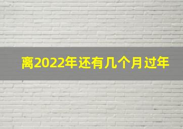 离2022年还有几个月过年