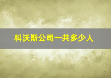 科沃斯公司一共多少人