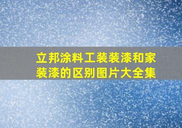 立邦涂料工装装漆和家装漆的区别图片大全集