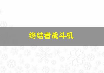 终结者战斗机