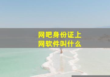 网吧身份证上网软件叫什么