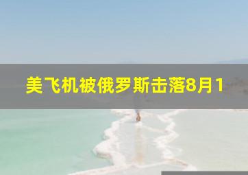 美飞机被俄罗斯击落8月1