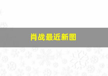 肖战最近新图