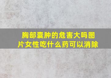 胸部囊肿的危害大吗图片女性吃什么药可以消除