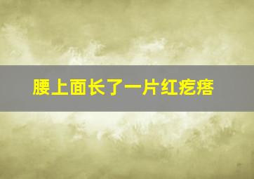 腰上面长了一片红疙瘩