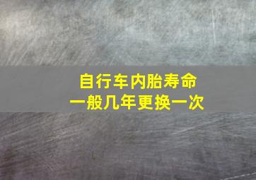 自行车内胎寿命一般几年更换一次