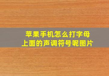 苹果手机怎么打字母上面的声调符号呢图片