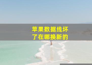 苹果数据线坏了在哪换新的