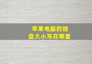 苹果电脑的键盘大小写在哪里