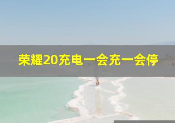 荣耀20充电一会充一会停