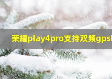 荣耀play4pro支持双频gps吗