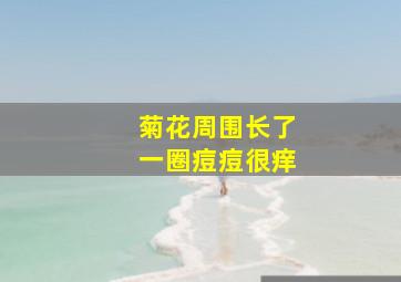 菊花周围长了一圈痘痘很痒