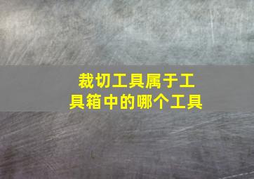 裁切工具属于工具箱中的哪个工具