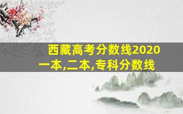 西藏高考分数线2020一本,二本,专科分数线