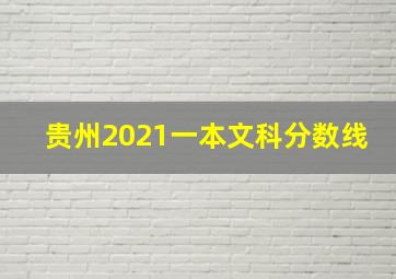 贵州2021一本文科分数线