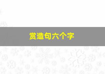 赏造句六个字