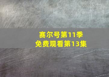 赛尔号第11季免费观看第13集