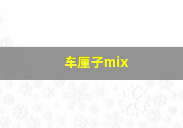 车厘子mix