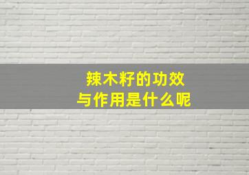 辣木籽的功效与作用是什么呢