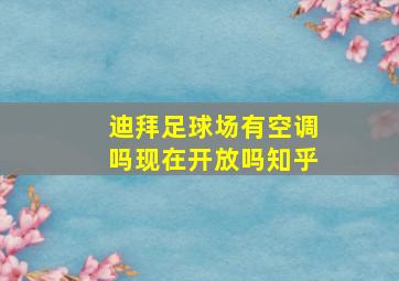 迪拜足球场有空调吗现在开放吗知乎