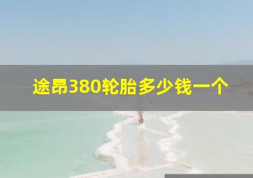 途昂380轮胎多少钱一个