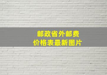 邮政省外邮费价格表最新图片