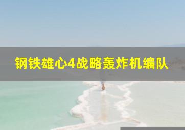 钢铁雄心4战略轰炸机编队