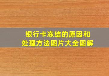 银行卡冻结的原因和处理方法图片大全图解