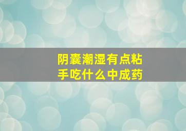 阴囊潮湿有点粘手吃什么中成药