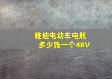 雅迪电动车电瓶多少钱一个48V