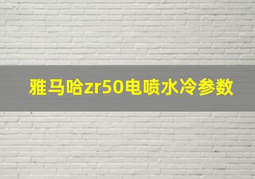 雅马哈zr50电喷水冷参数