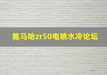 雅马哈zr50电喷水冷论坛