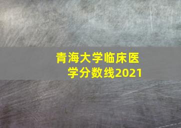 青海大学临床医学分数线2021