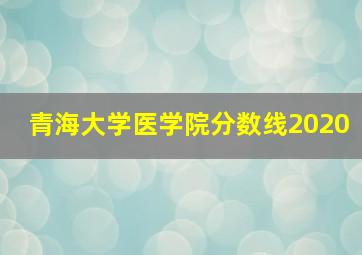 青海大学医学院分数线2020