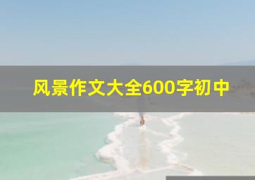 风景作文大全600字初中