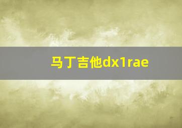 马丁吉他dx1rae