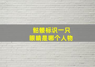 骷髅标识一只眼睛是哪个人物